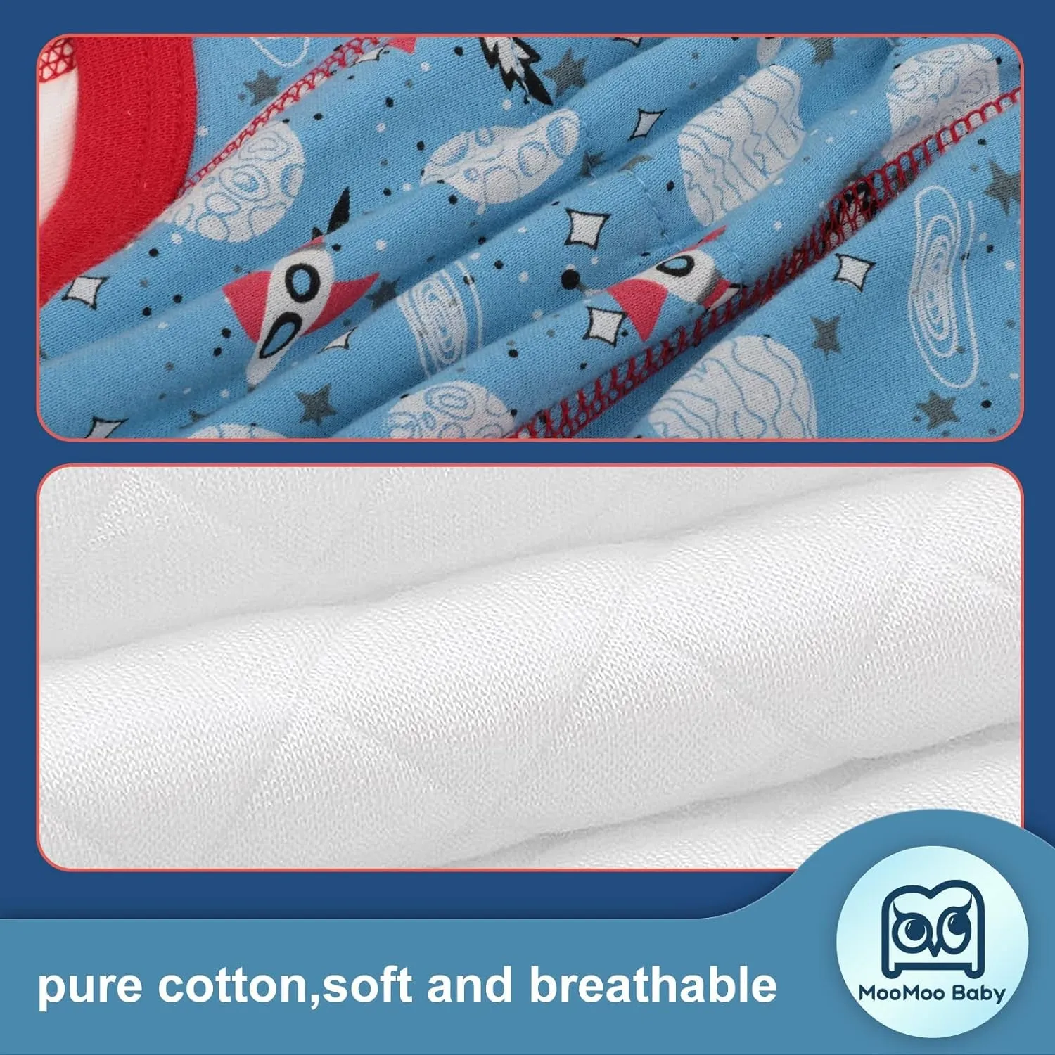 8 Packs Potty Training Underwear Cotton Absorbent Training Pants for Toddler Baby 2-6T