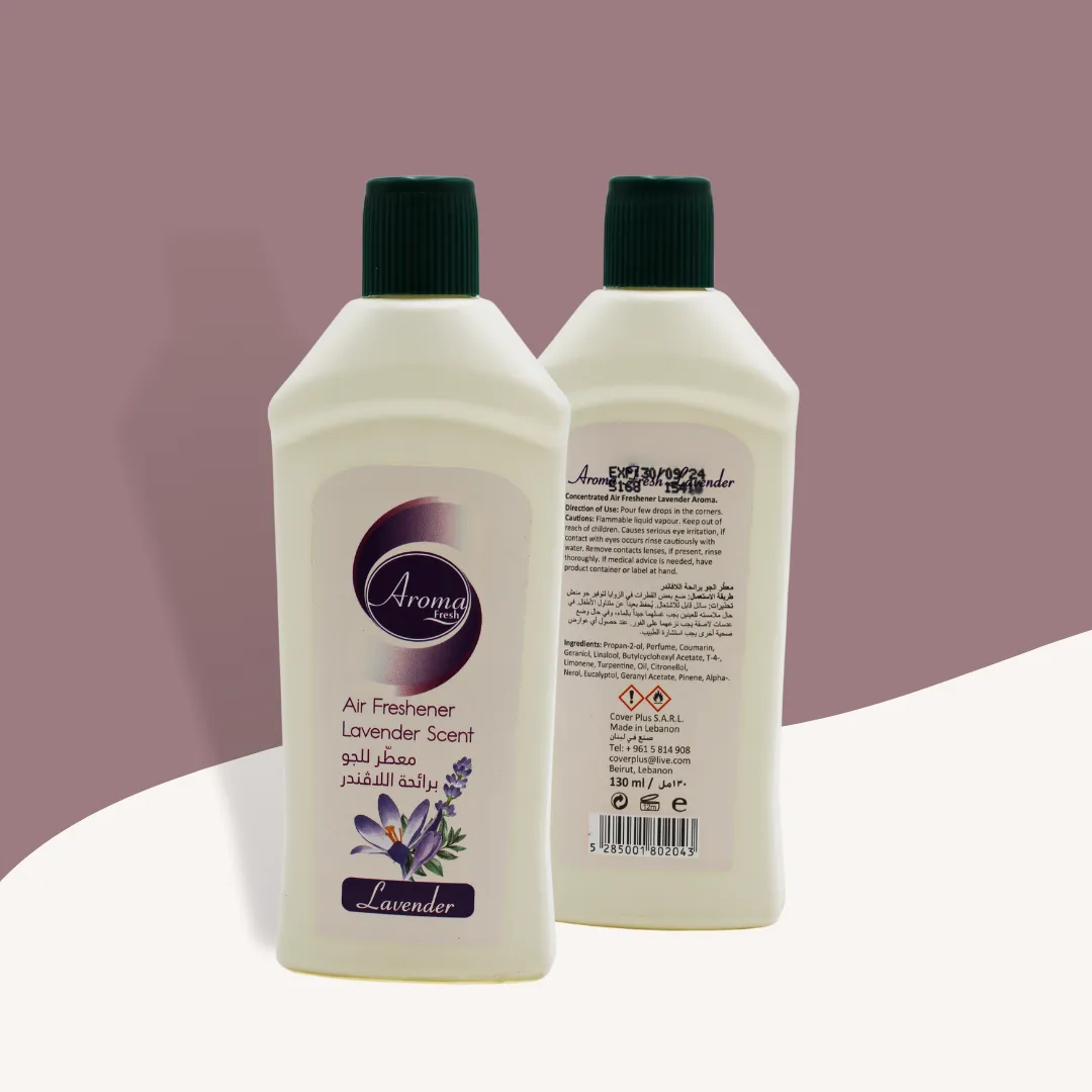 Aroma Fresh Concentrated Air Freshener, Air Freshener for Bathroom, Liquid Freshener for Kitchen, Lavender Scent, 130 ml