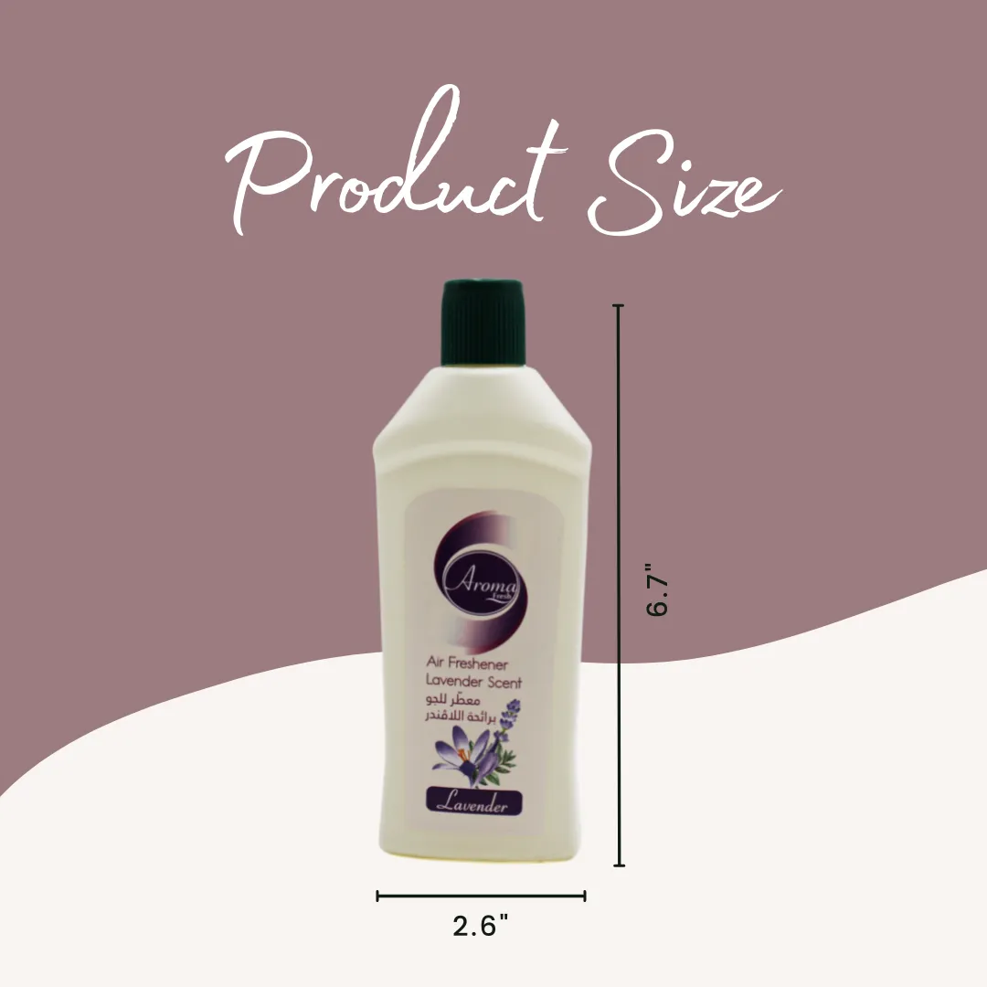 Aroma Fresh Concentrated Air Freshener, Air Freshener for Bathroom, Liquid Freshener for Kitchen, Lavender Scent, 130 ml