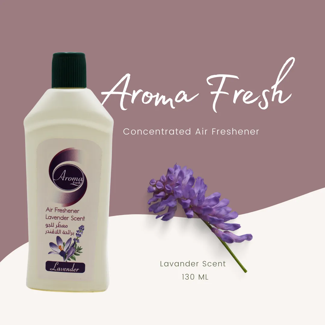 Aroma Fresh Concentrated Air Freshener, Air Freshener for Bathroom, Liquid Freshener for Kitchen, Lavender Scent, 130 ml