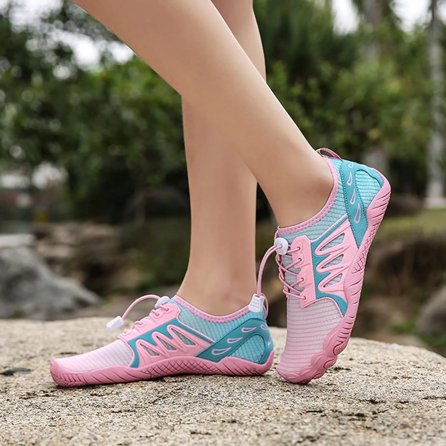 Beach Surf Water Shoes for Women,Summer Casual Aqua Pool Swim Shoes for Men,Quick-Dry Soft Lightweight Barefoot Shoes,Unisex,with Draining Hole,for Diving Kayaking Yoga