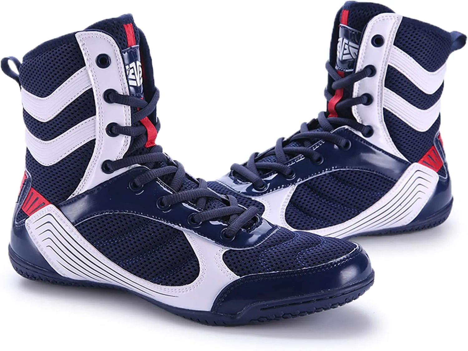High Traction Men's Youth Women Sports Shoes Boxing Wrestling Shoes High Combat Speed Squat Shoes Mens Weightlifting Fighting Boxing Shoes Non-Slip Training Competition Shoes Gym Boots