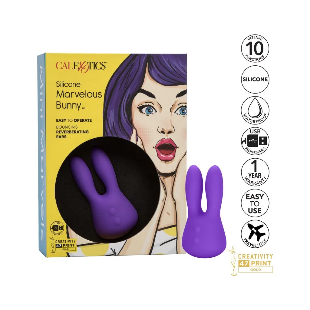 Mini Marvels Silicone Marvelous Bunny - Purple