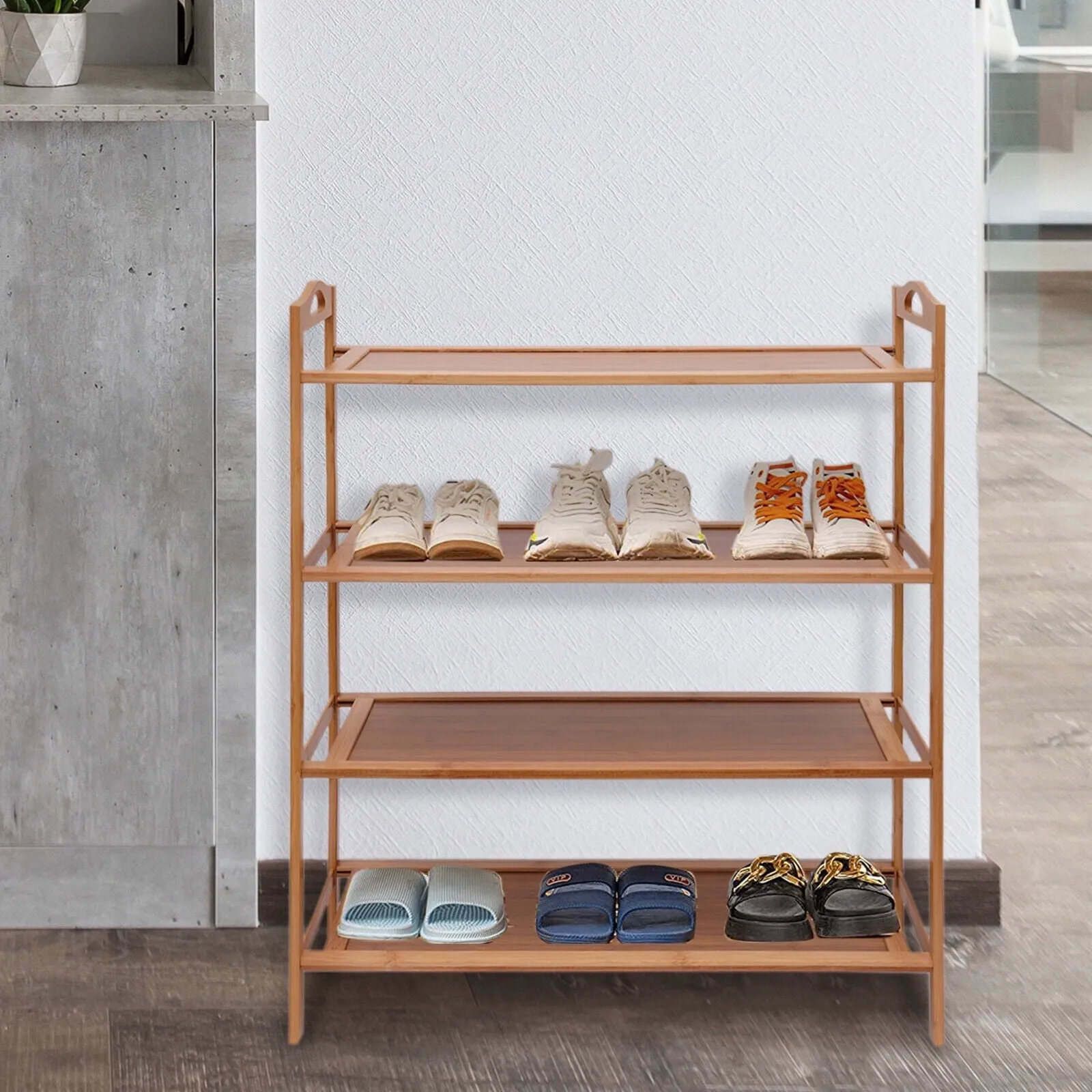 premium 3 Drawer Shoe Storage Metal Cabinet - Wall Mounted Modern Shoe Rack-No-Assembly!