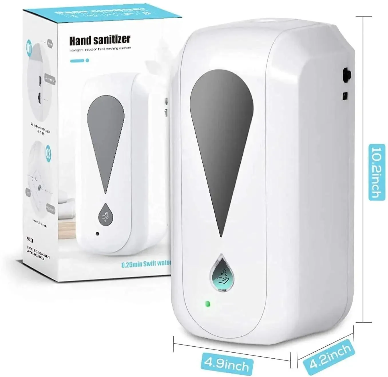 Rechargeable Automatic Hand Sanitizer Machine Dispenser with ABS Plastic 1200ml.