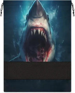 Shark Ocean Hawaii Shoe Bag for Travel Foldable Sport Shoe Storage Packing Organizer Golf Gym Dance Pointe Shoe Bags With Zipper Unisex Shoe Pouch For Men & Women
