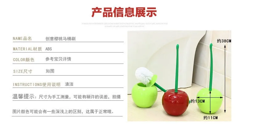 TEEK - Cherry Toilet Brush  with Holder